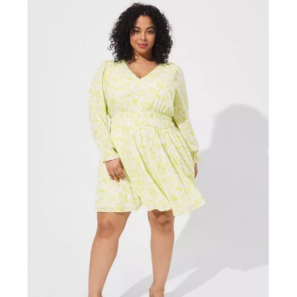 Torrid NEW Mini Wash Gauze Wide Waist Skater Dress Women's 3X 22 - 24 NWT $75